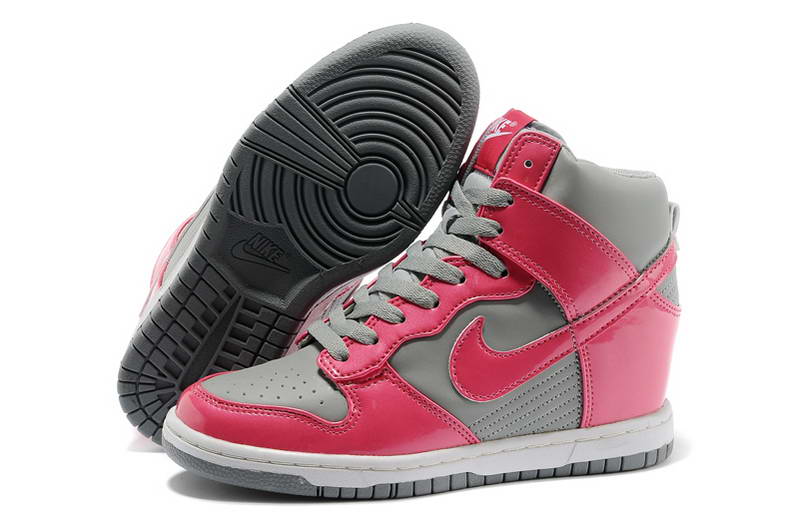 Nike Chaussures Ascenseur Femmes Dunk Sky Salut Gris Rose